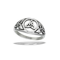 Stainless Steel Triple Trinity Knot Ring - A Little Irish Too