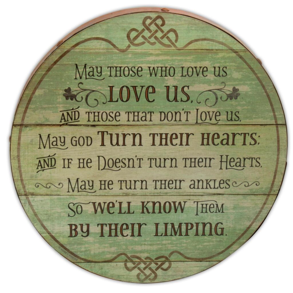 Irish Blessing Barrel Plaque A Little Irish Too