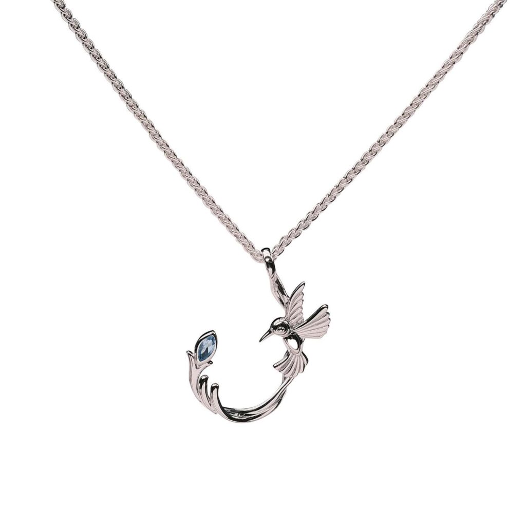 silver-single-hummingbird-pendant-blue-topaz-a-little-irish-too