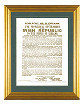 Irish Proclamation Framed