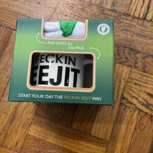 Feckin Eejit Mug and Socks Gift Set