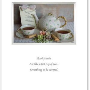 Good Friends cup of tea Framed