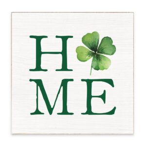 Home Shamrock Block Sign